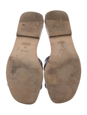 Hermès Oran Alligator Slides