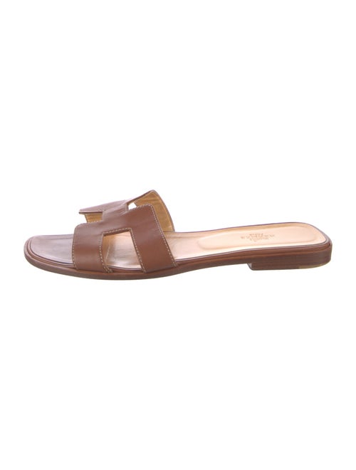 Hermès Oran Leather Slides