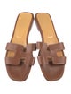Hermès Oran Leather Slides