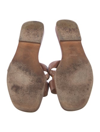 Hermès Oran Leather Slides