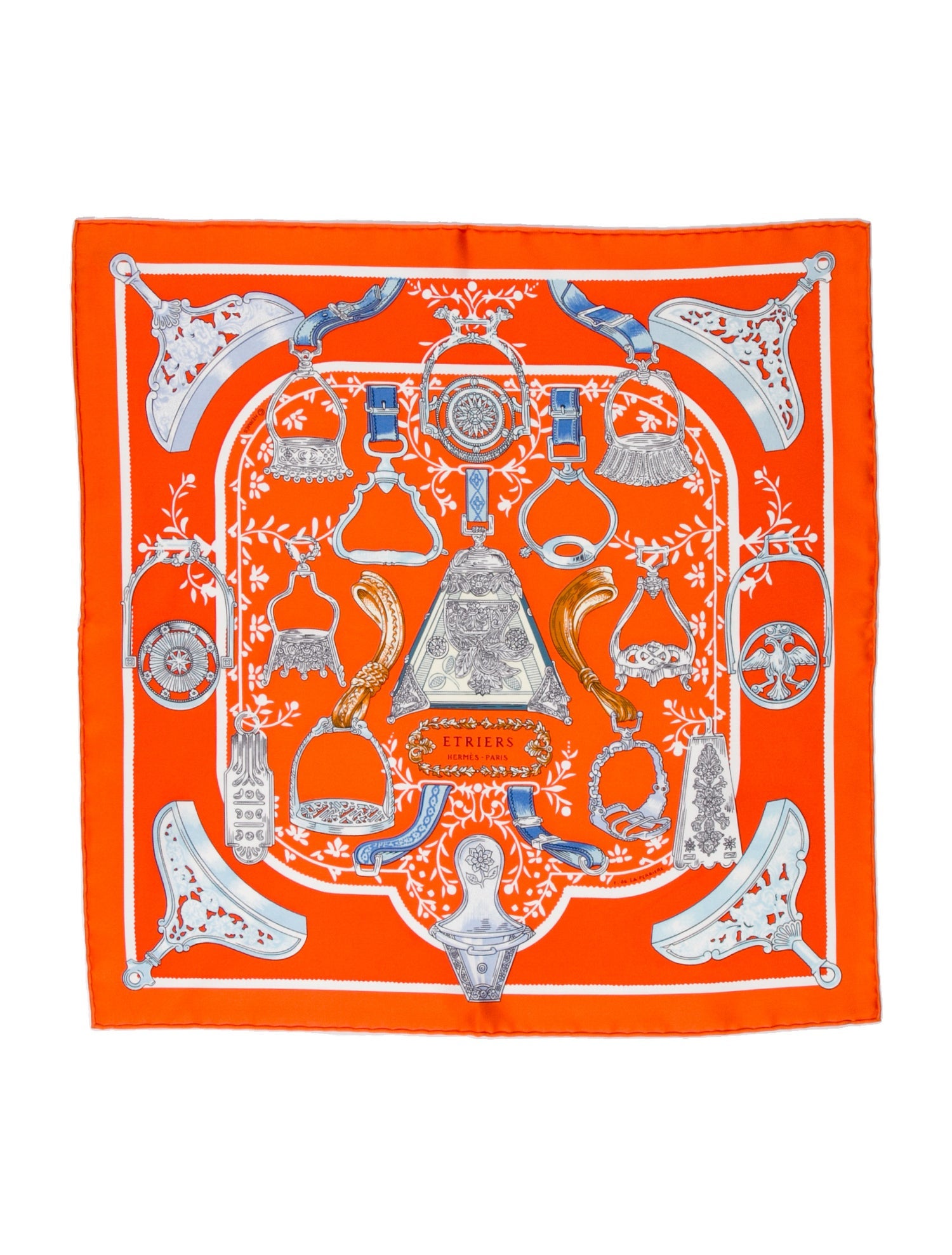 Hermès Etriers Remix Silk Scarf