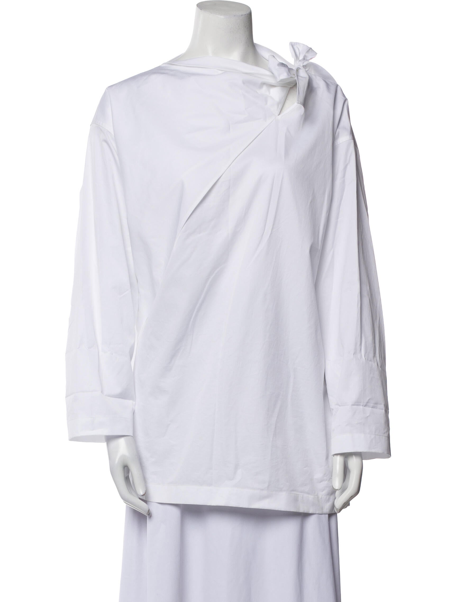 Hermès One-Shoulder Long Sleeve Tunic