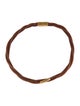Hermès Braided Leather Choker Necklace