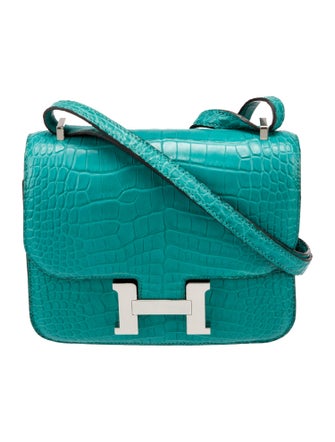 Hermès Matte Alligator Mini Constance 18