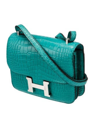 Hermès Matte Alligator Mini Constance 18