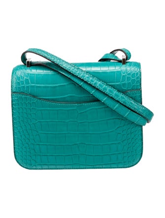 Hermès Matte Alligator Mini Constance 18