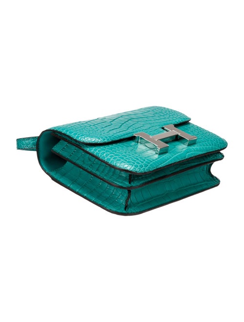 Hermès Matte Alligator Mini Constance 18