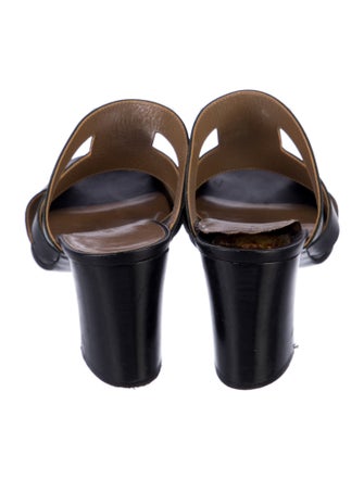 Hermès Leather Slides