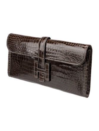 Hermès Shiny Crocodile Niloticus Jige Elan 29