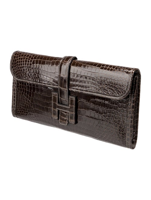 Hermès Shiny Crocodile Niloticus Jige Elan 29