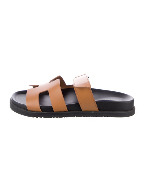 Hermès Chypre Leather Slides