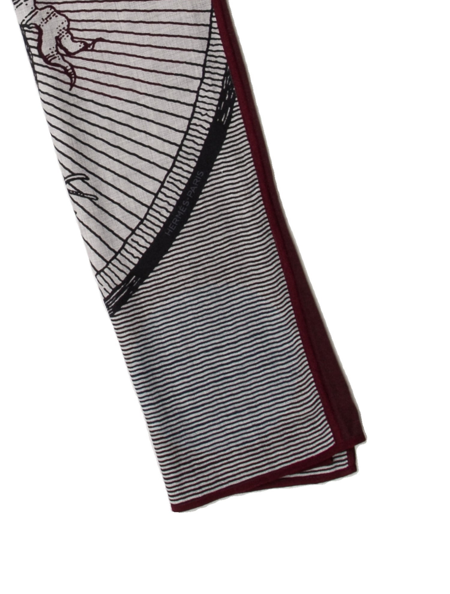 Hermès Double Jeu Suite Et Poursuite Cashmere Scarf