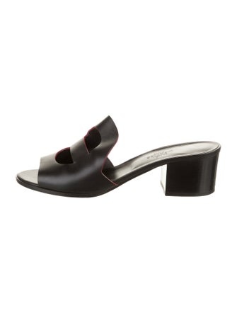 Hermès Mona Leather Slides