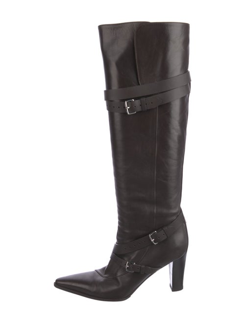 Hermès Leather Leather Trim Embellishment Boots