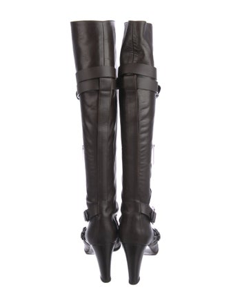 Hermès Leather Leather Trim Embellishment Boots