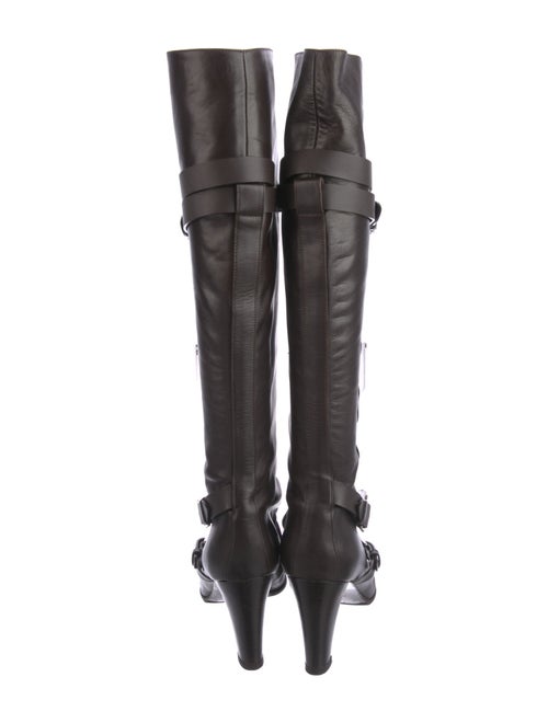 Hermès Leather Leather Trim Embellishment Boots