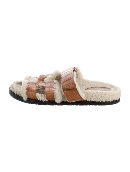 Hermès Chypre Alligator Slides