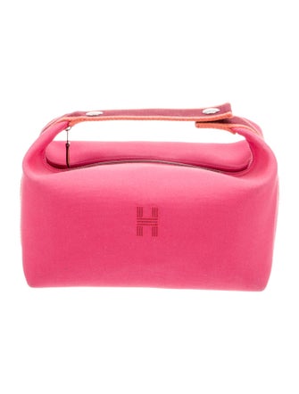 Hermès Large Toile Bride-A-Brac Travel Case