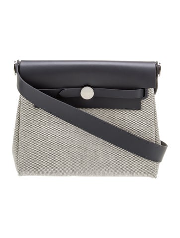 Hermès Crossbody Bags 2025 Toile & Vache Hunter Mini Herbag Zip 20