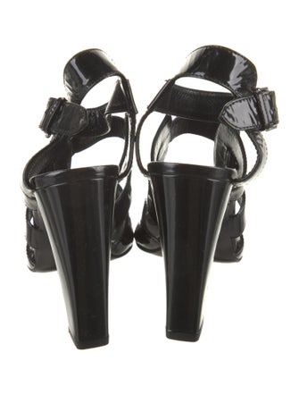 Hermès Patent Leather Sandals