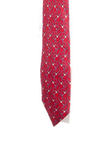 Hermès Ties Silk pattern tie
