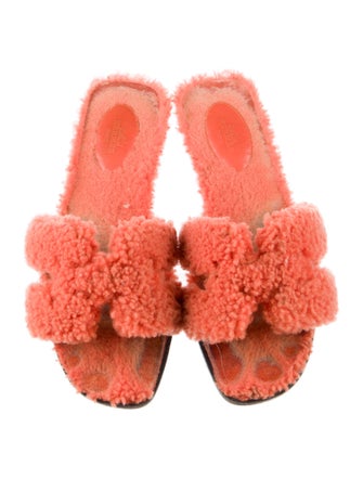 Hermès Oran Lambswool Slides