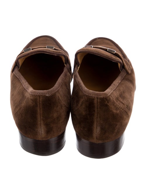 Hermès H Logo Suede Loafers