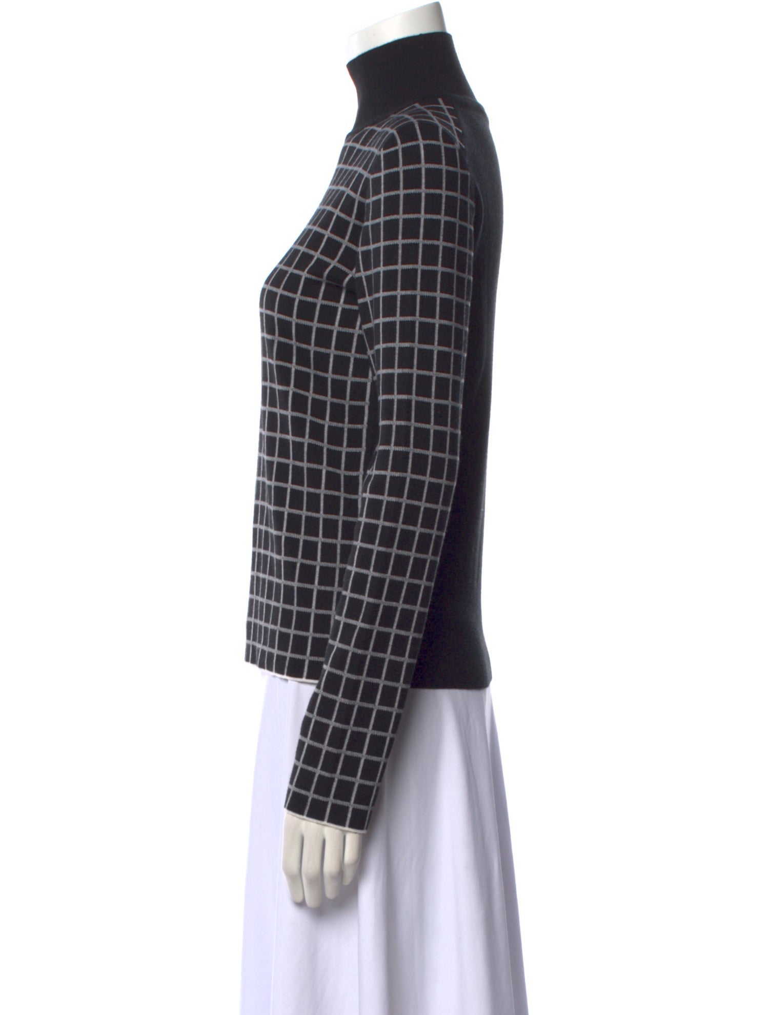 Hermès Cashmere Plaid Print Sweater