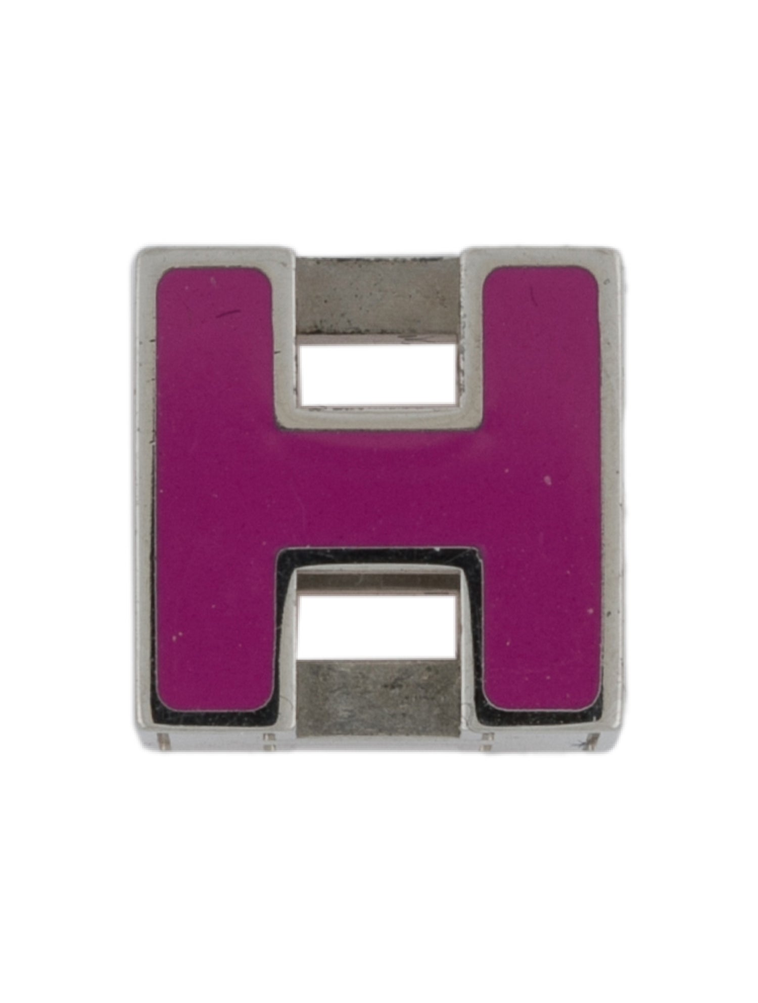 Hermès Enamel Cage d'H Cube Pendant