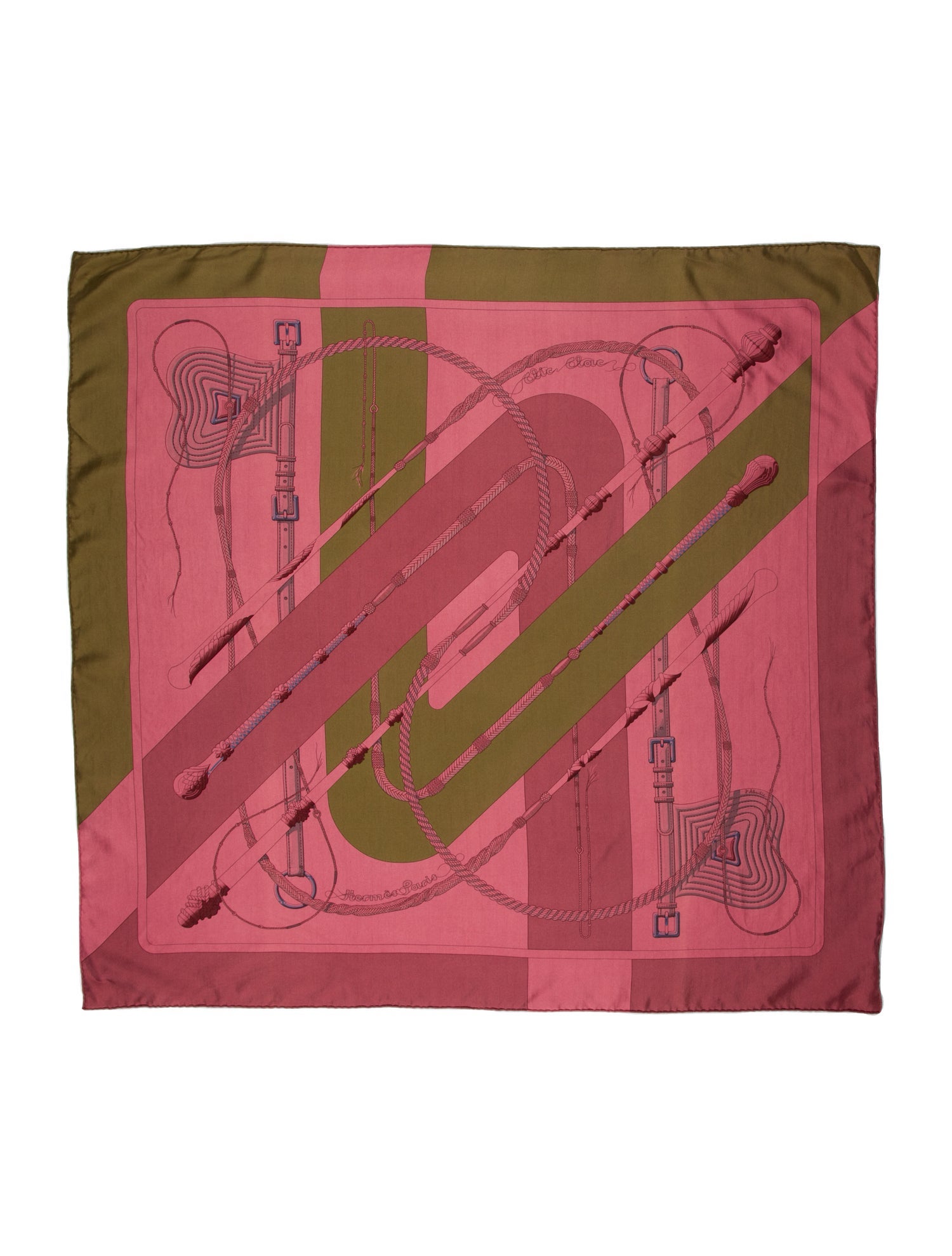 Hermès 'Dip Dye' Clic Clac Silk Scarf