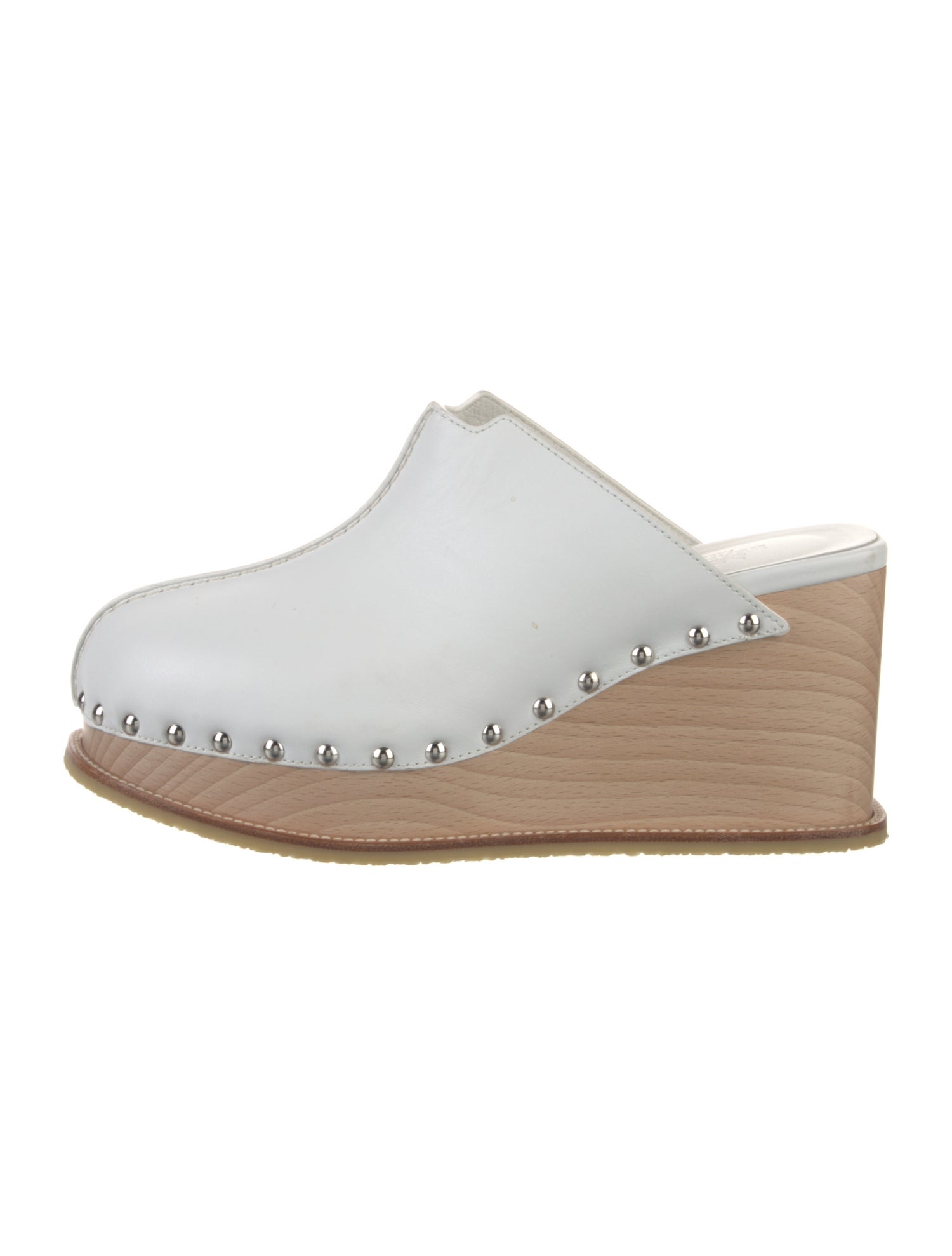 Hermès Earth Leather Slides