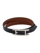Hermès Leather Behapi Double Tour Bracelet