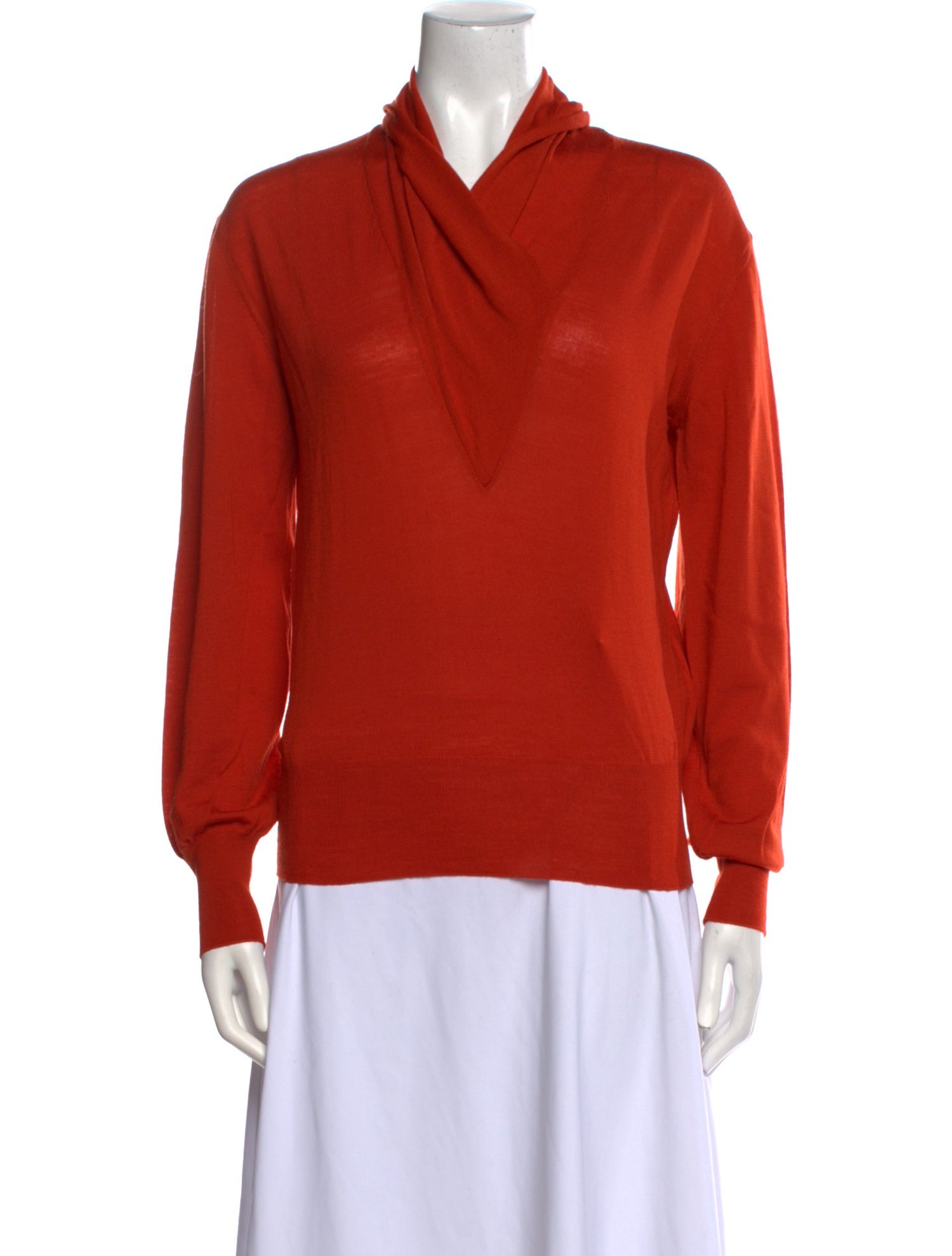 Hermès Wool Cowl Neck Sweater