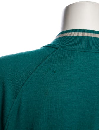 Hermès Wool Plaid Print Bomber Jacket