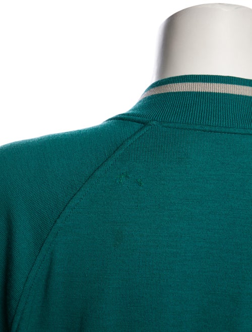 Hermès Wool Plaid Print Bomber Jacket