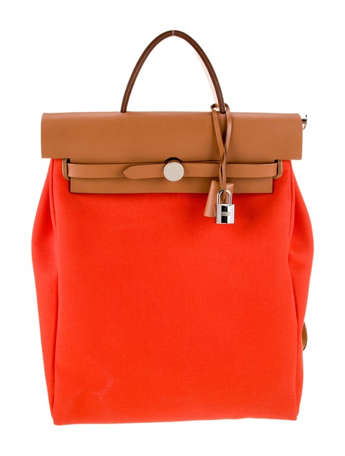 Hermès Toile Officier Herbag a Dos Zip Tilt Backpack
