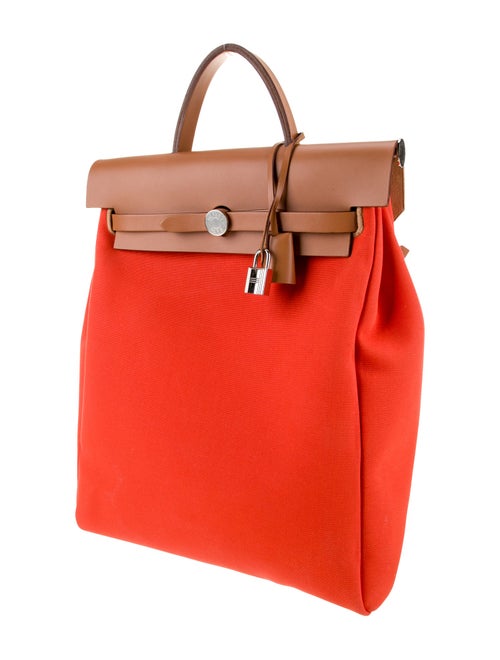 Hermès Toile Officier Herbag a Dos Zip Tilt Backpack