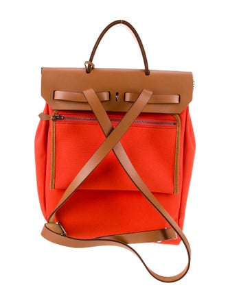 Hermès Toile Officier Herbag a Dos Zip Tilt Backpack