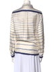 Hermès Silk Striped Button-Up Top