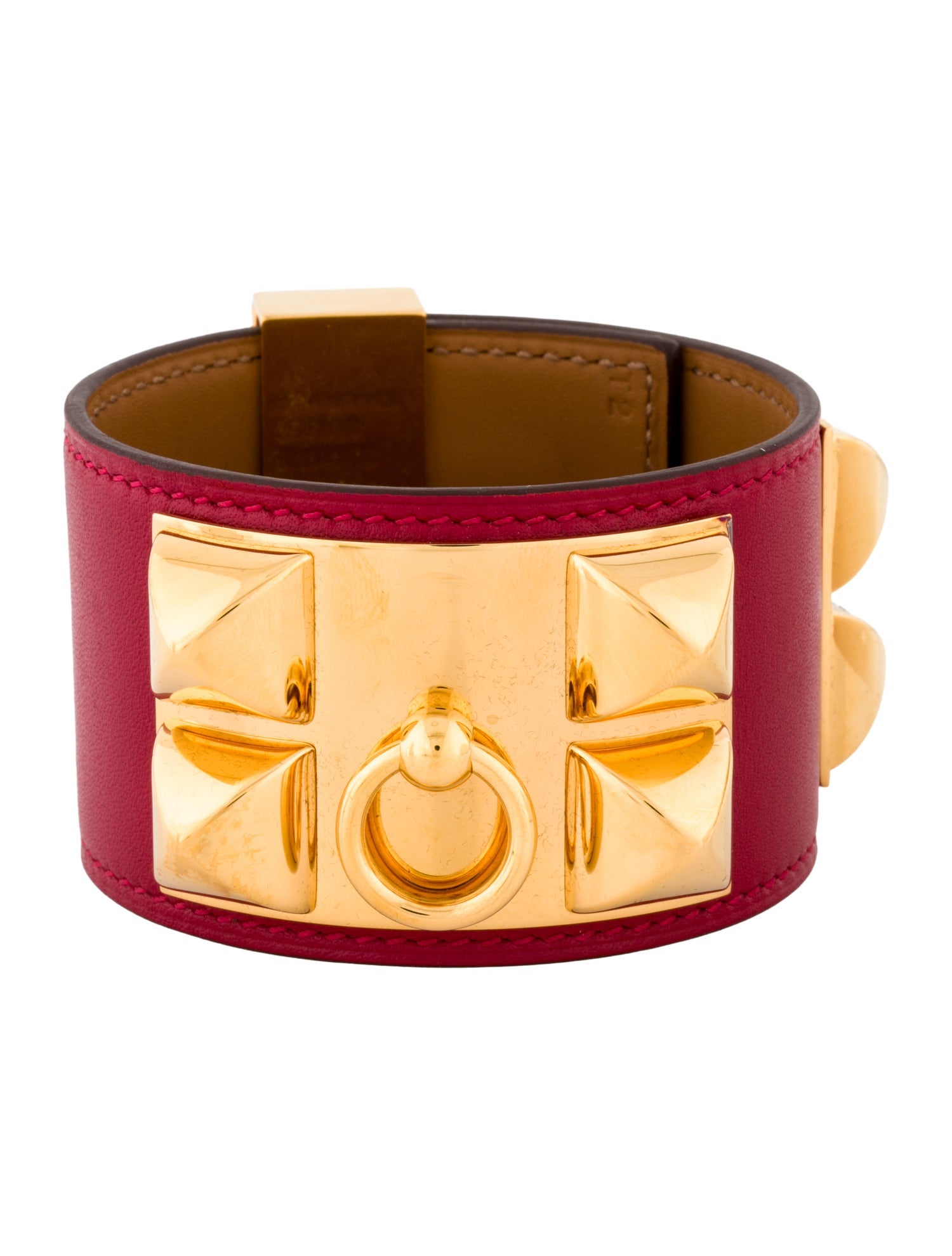 Hermès Leather Collier De Chien Wrap Bracelet