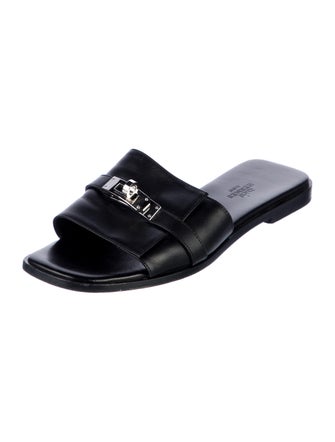 Hermès Giulia Leather Slides