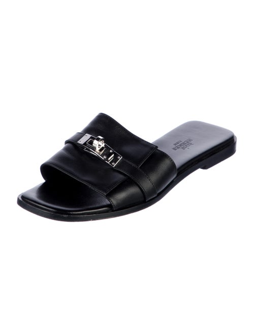 Hermès Giulia Leather Slides