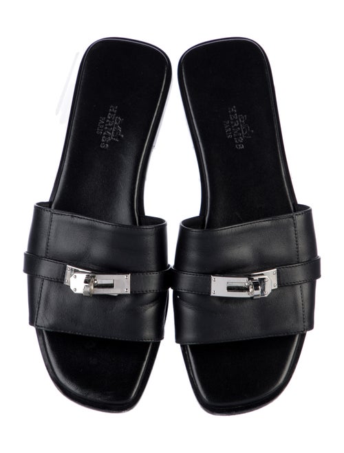 Hermès Giulia Leather Slides