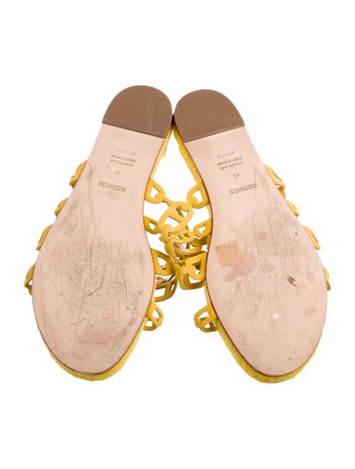 Hermès Ancone Espadrille Chaîne d'Ancre Insignia Slides