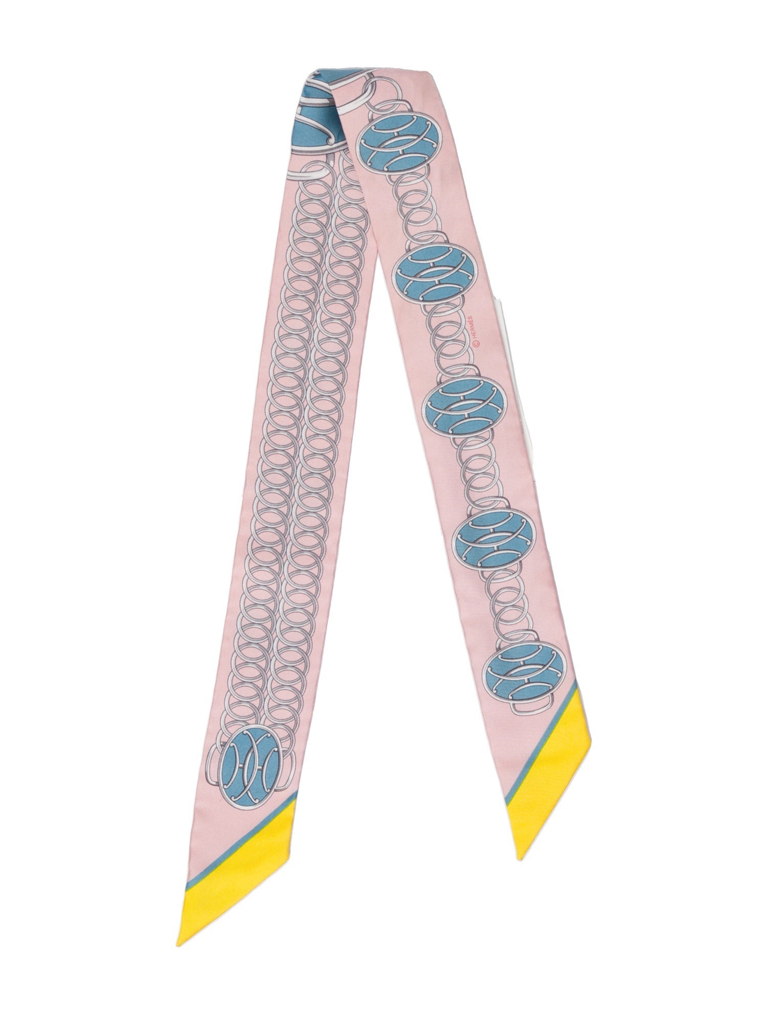 Hermès Lift Profile Silk Twilly Scarf