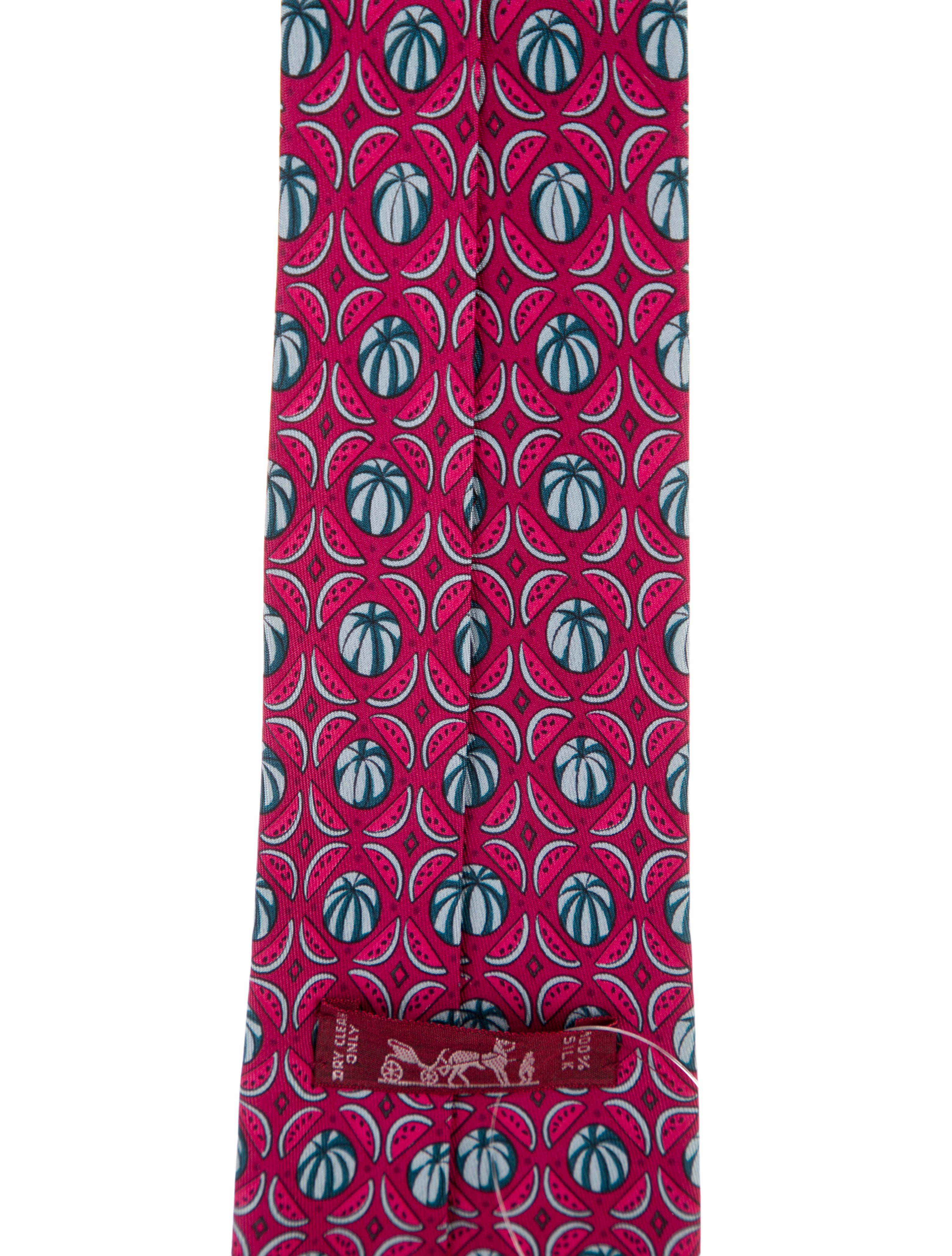 Hermès  Hermès Silk Patterned Tie