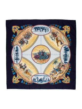 Hermès Cavaliers Peuls Silk Scarf