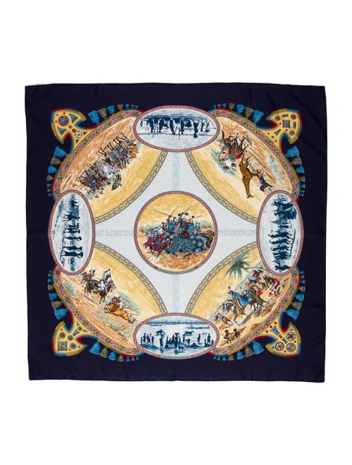 Hermès Cavaliers Peuls Silk Scarf
