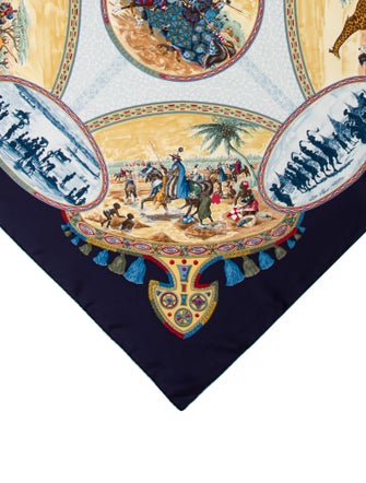 Hermès Cavaliers Peuls Silk Scarf