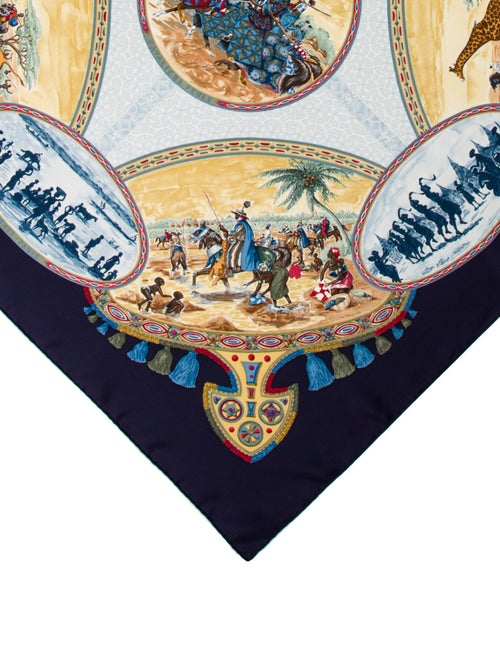 Hermès Cavaliers Peuls Silk Scarf